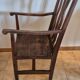 Rustic Antique Armchair in Walnut – Popular Art (Late 19th Century)