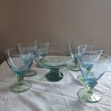 Lot de 6 verres et une coupe Bormioli Rocco Bahia, Italie