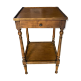 Small side table in Louis Philippe style with a patinated wood finish.
