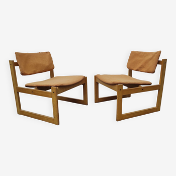 Pair of SFC 3001 armchairs by Michel Mortier 1960