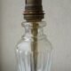 Pied de lampe en verre