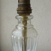 Pied de lampe en verre