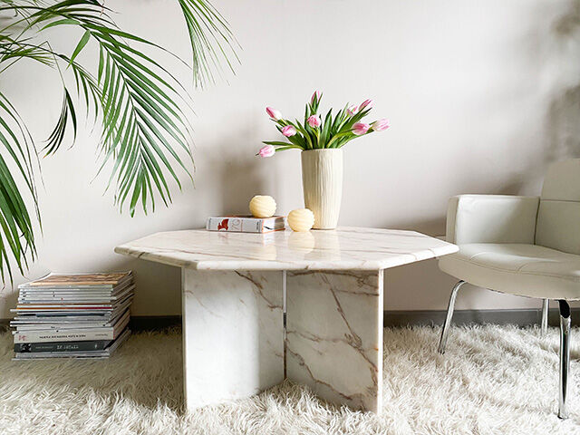 Marble coffee table