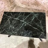 Robert merceris coffee table in wrought iron and 1940s marble