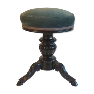 Tripod piano stool, Napoleon III deer feet of the period