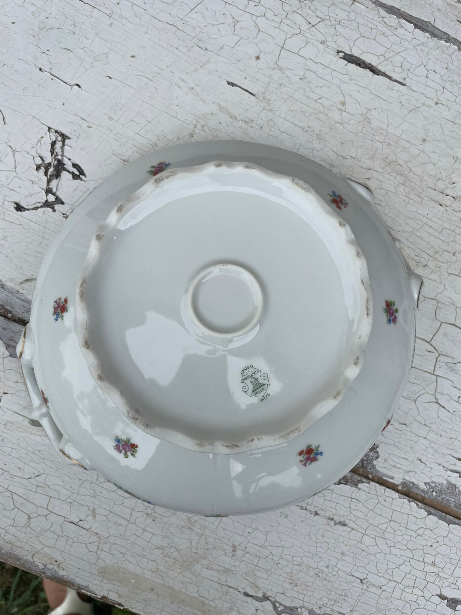 Clay porcelain soup bowl