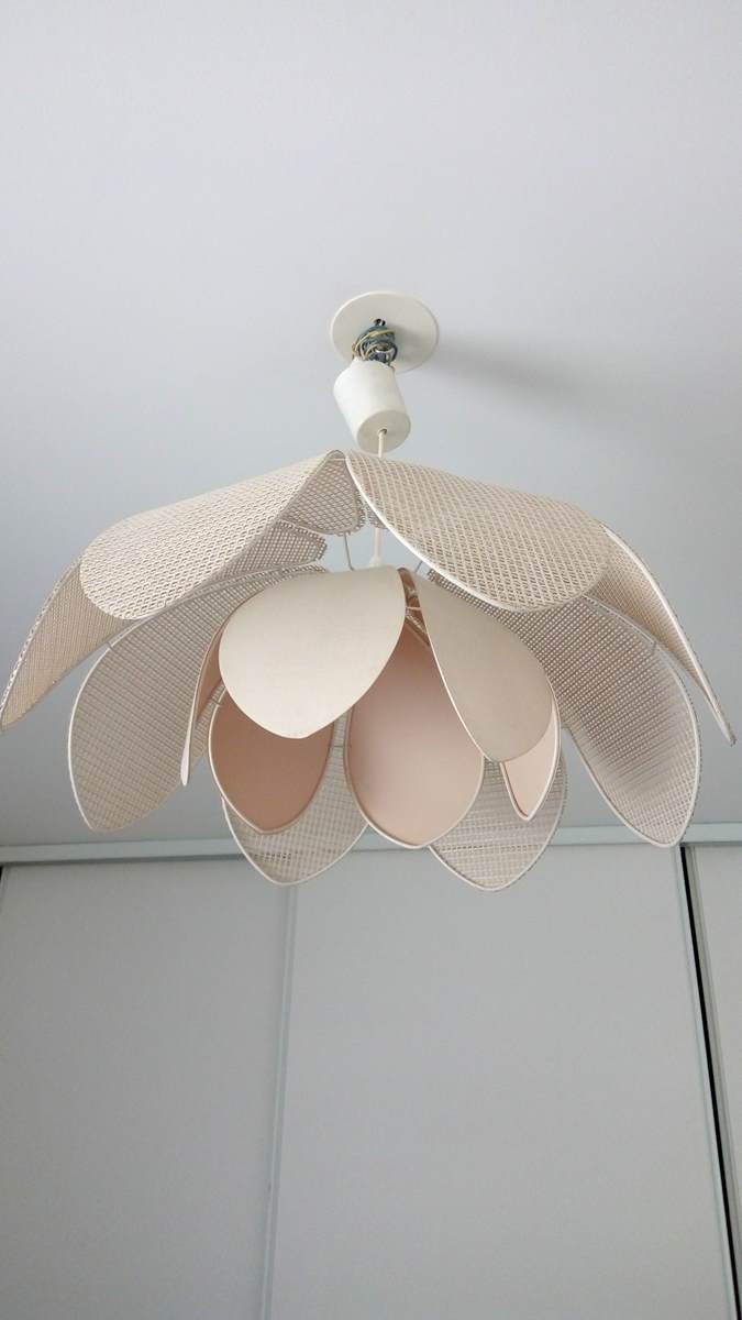 Vintage flower hanging lamp year 70