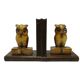 Pair of bookends, mid-century modern, beech, Czechoslovakia, 1950s
