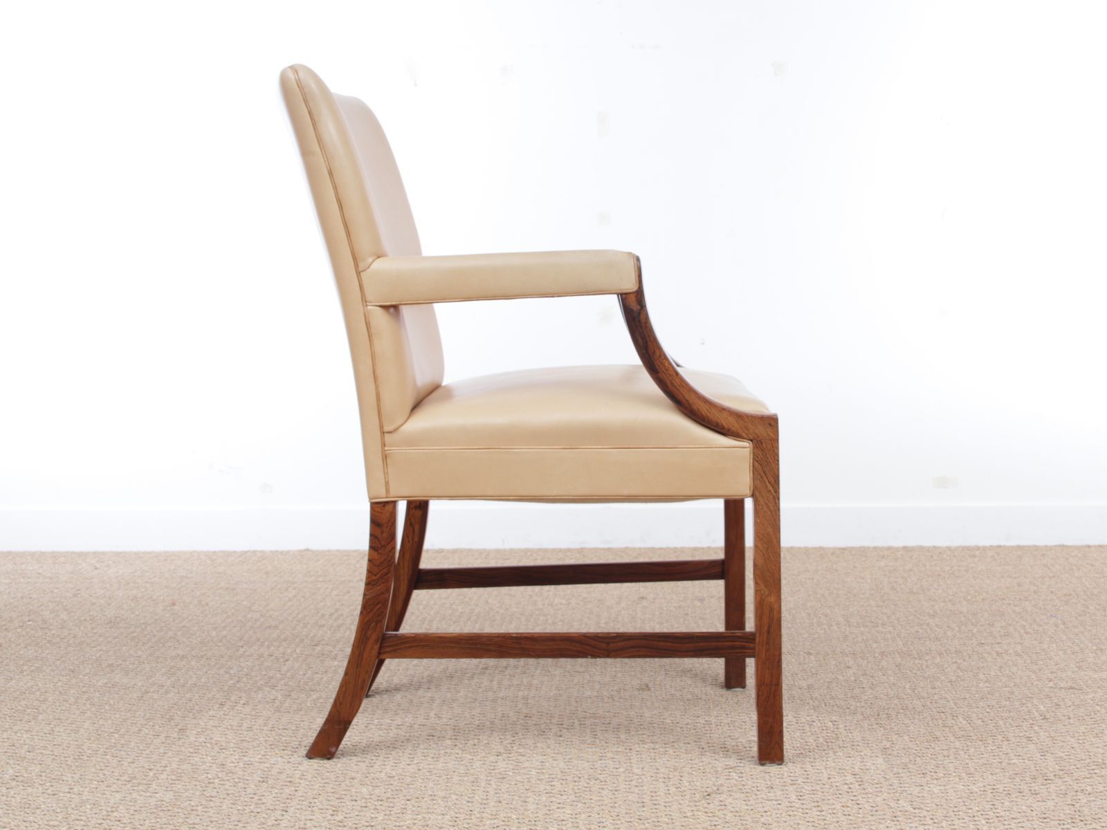 Fauteuil  par Ole Wanscher pour A.J. Iversen Iversen