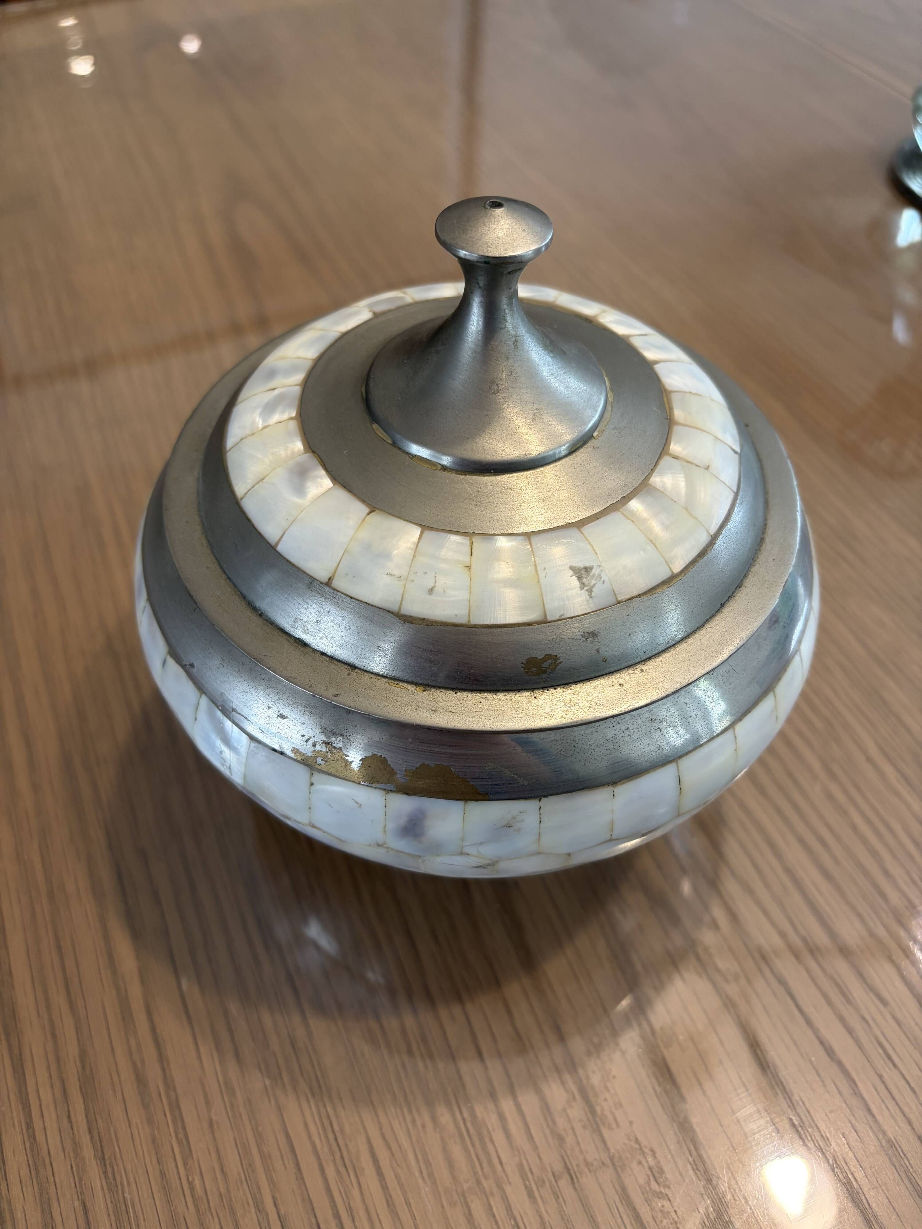 Candle holders and sweet jar