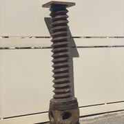 Totem or Harness made with an old press screw late nineteenth century