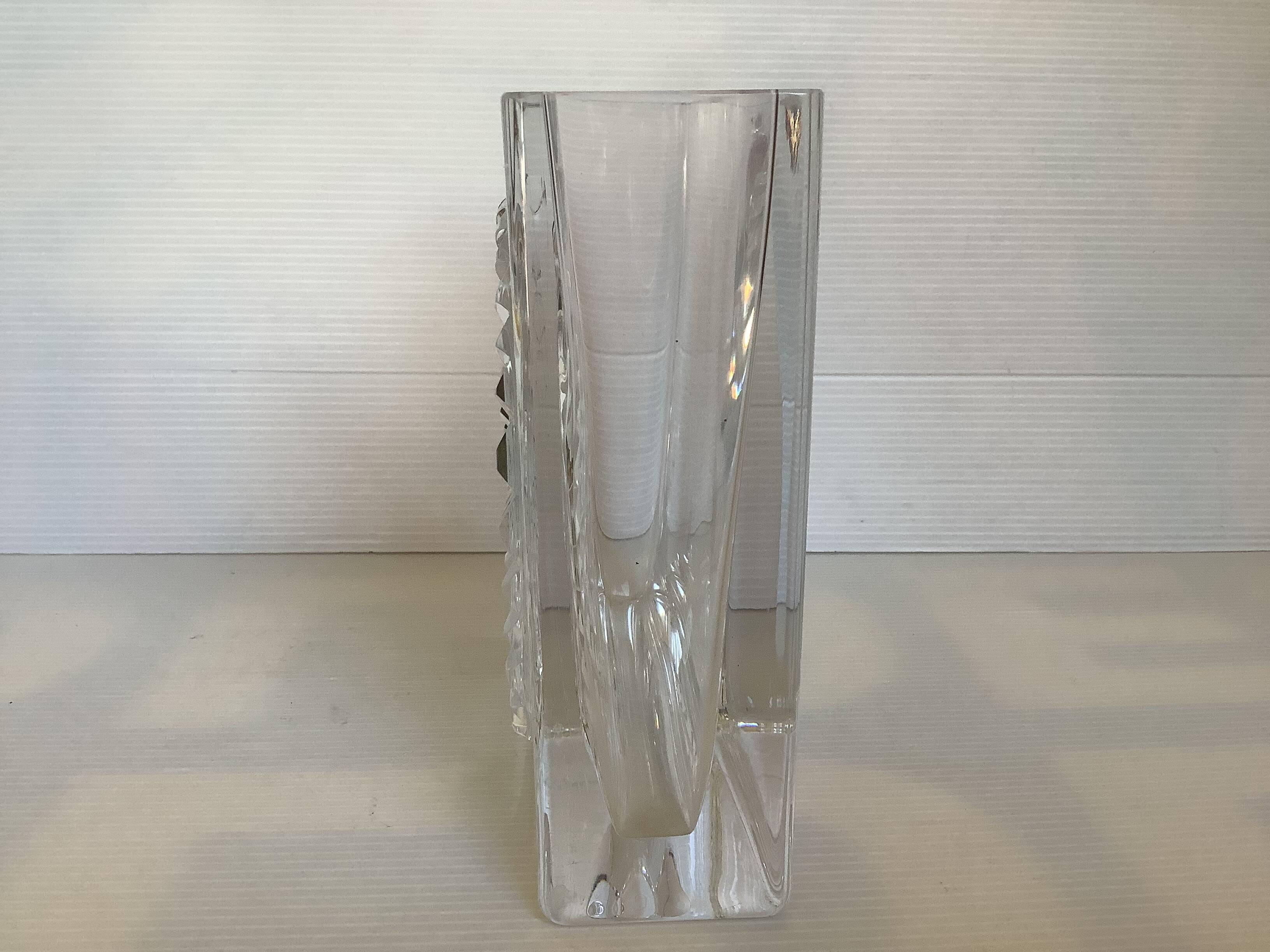 Diamond point crystal vase Germany