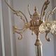 Golden parrot coat rack