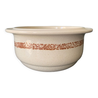 Luneville stoneware salad bowl