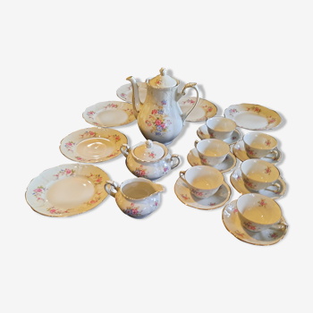 Service thé, dessert, 21 pièces, porcelaine Mosa Maastricht