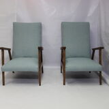 Pair of Scandinavian armchairs 50