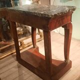 Restoration period console in mahogany