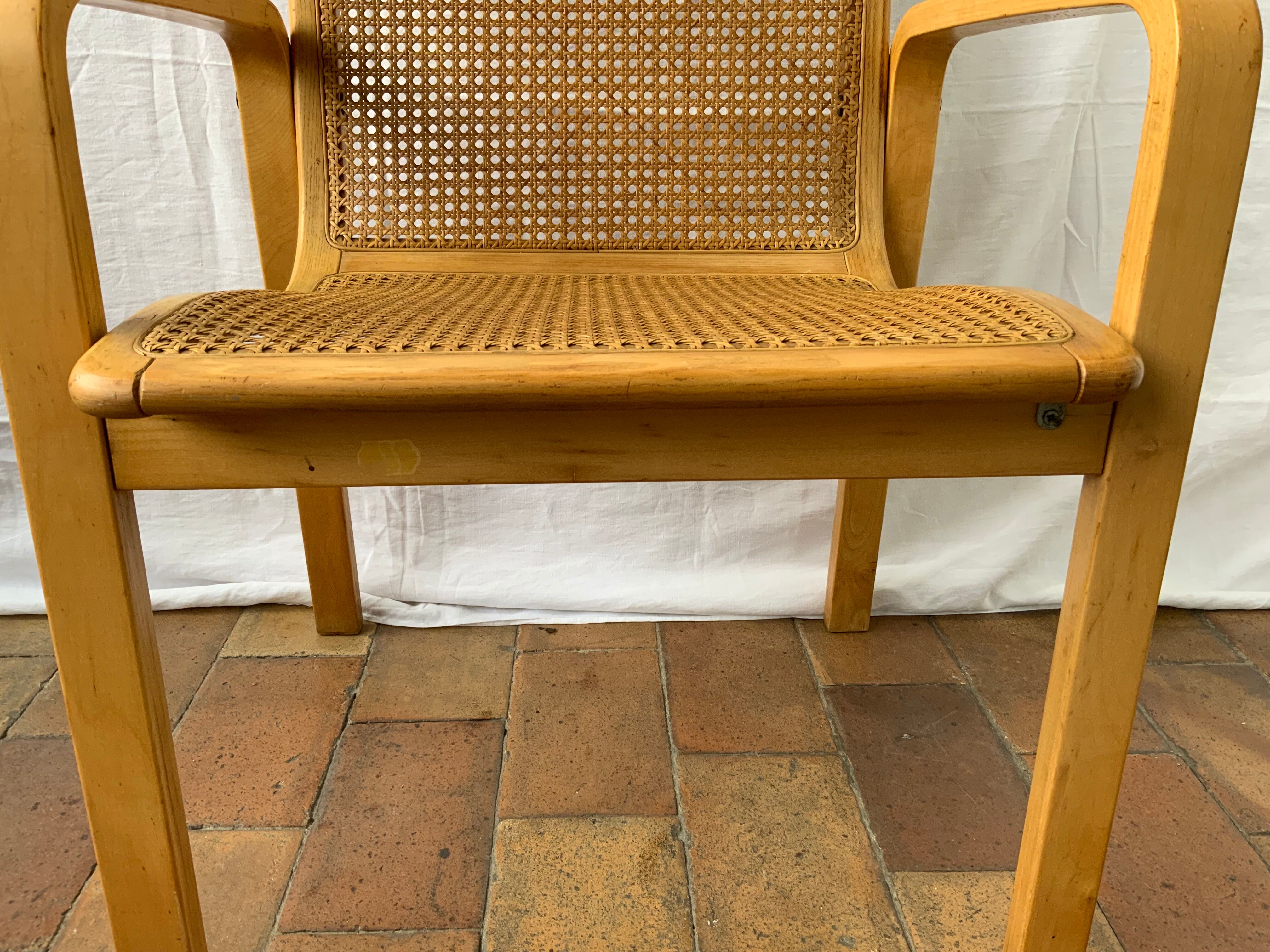 Vintage canned armchair