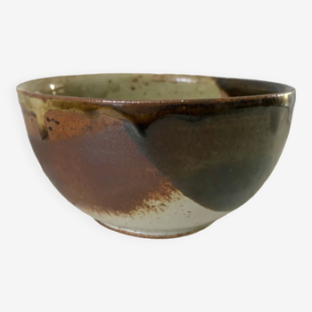 petit bol en céramique poterie émaillée signée années 60-70
