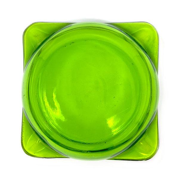 Cendrier verre vert