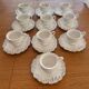9 tasses à café avec leur soucoupe