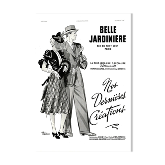 Vintage poster Belle Jardiniere 30x40cm frameless