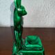 Saint Clement earthenware ashtray representing 1 doe signed Green