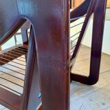 Armchair sleigh vintage 70s