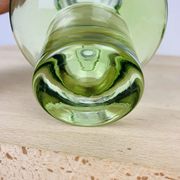Vase scandinave verre Riihimaki vert