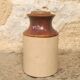 Lot de 3 pots en grès bicolore