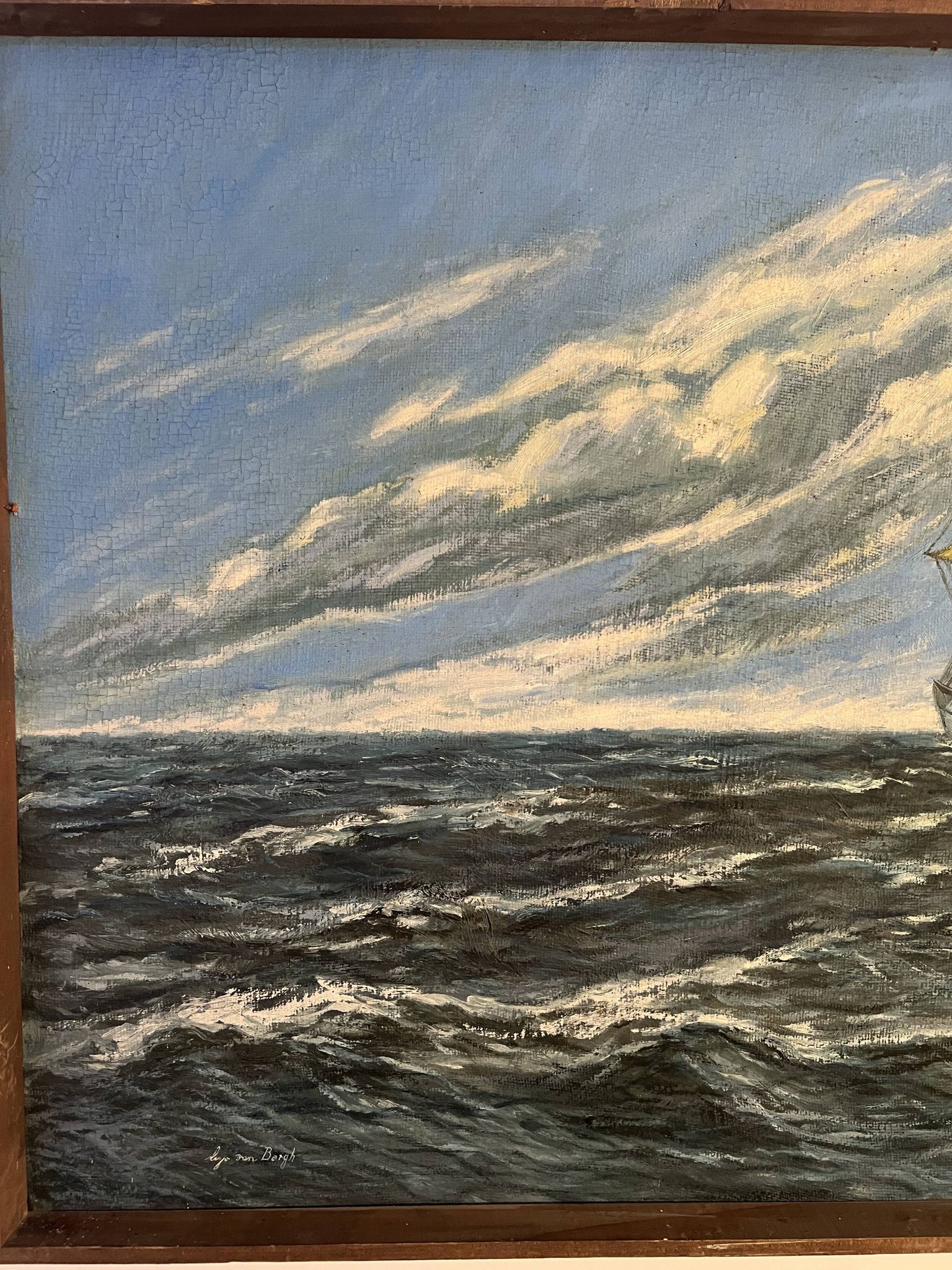Tableau marine bateau en mer