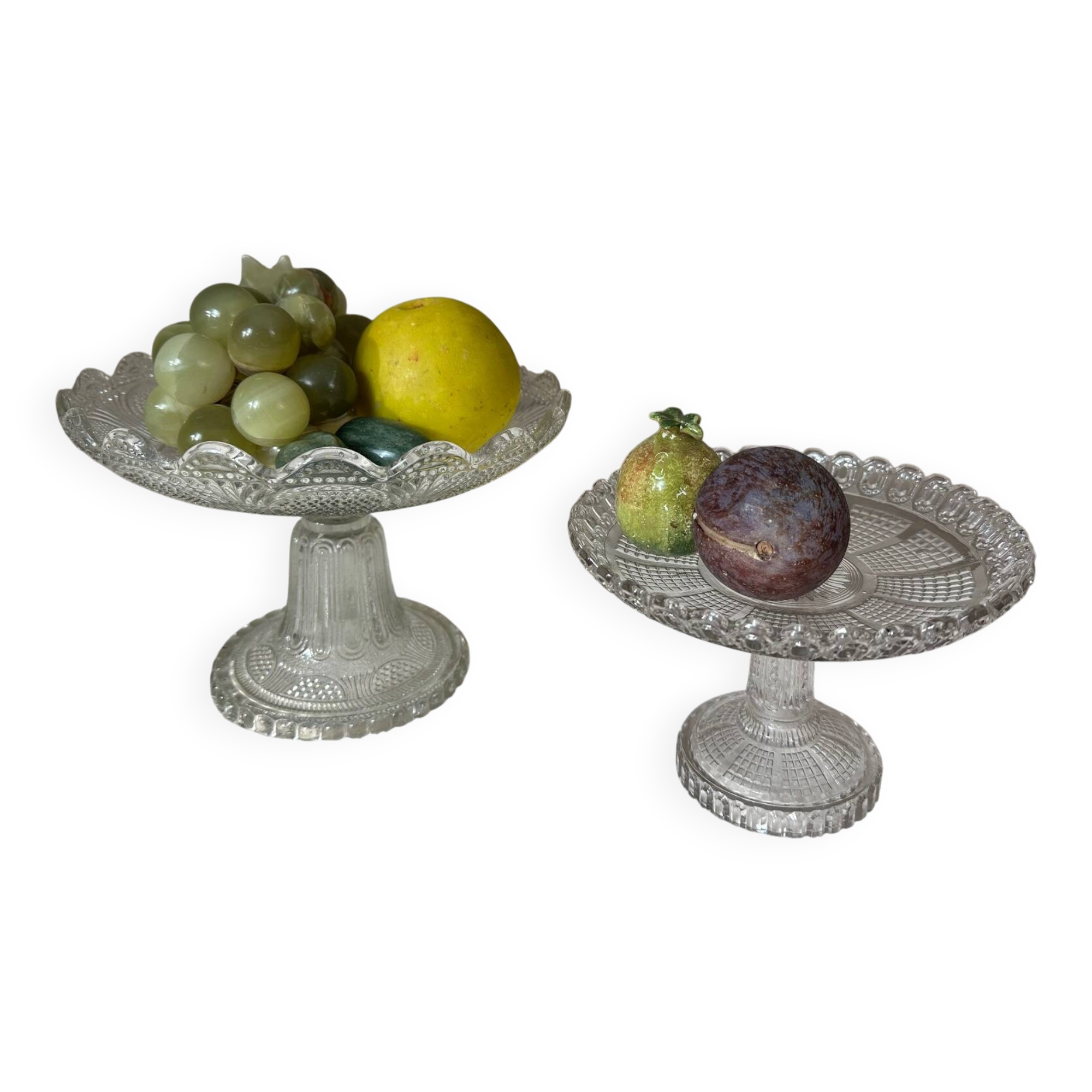 Glass fruit bowl, circa 1900