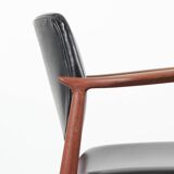 Pair of Scandinavian teak armchairs, model 66