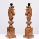 Grande lampe à tête de cheval en albâtre sculpté, Italie, années 1960, lot de 2