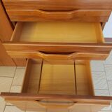 Bahut bas Esterel in solid American walnut
