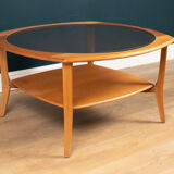 Retro Teak 1960s Jentique Teak & Glass Coffee Table