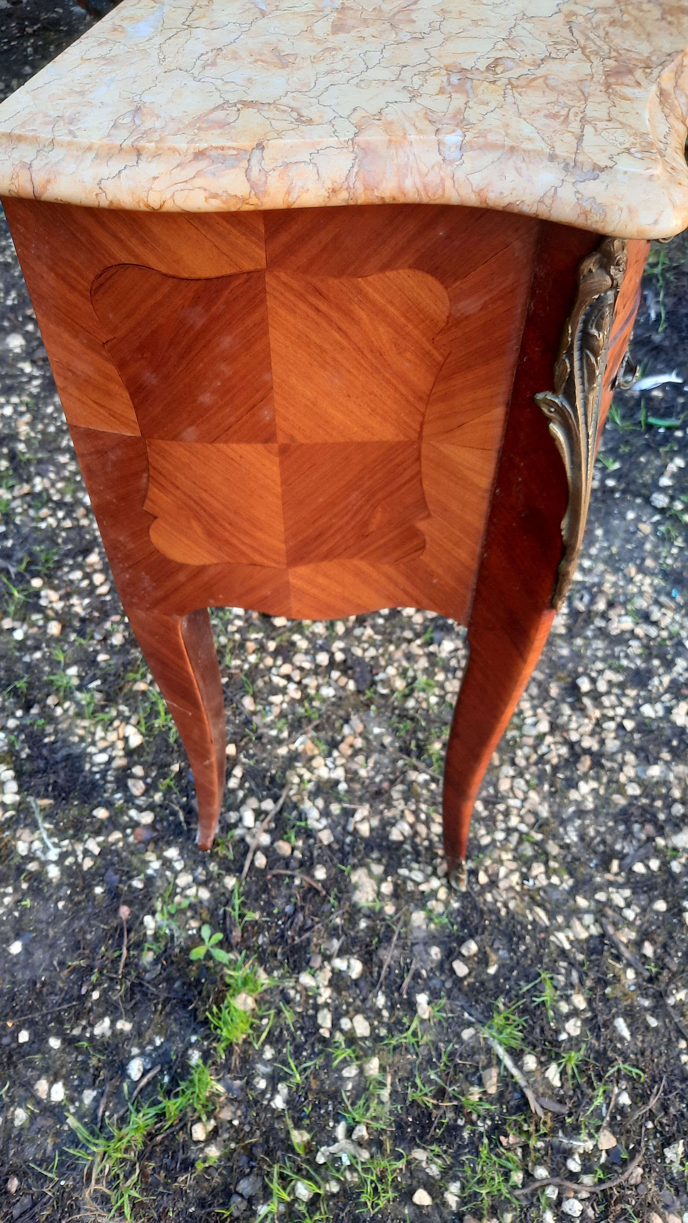 Pair of bedside rocaille style