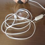 Art Deco style lamp in marble veneer and brass from the 70s