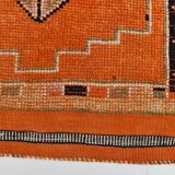 Pumkin Orange Pattern Vintage Runner Rug, 88x291 Cm