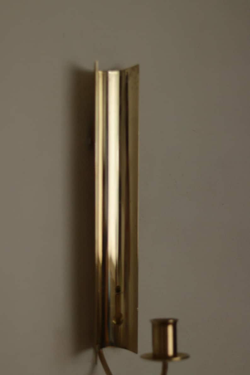 Vintage Swedish Skultuna Brass Sconce