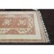 1970s Vintage Turkish Oushak Handmade Wool Cotton Brown Area Rug 166x242