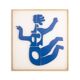 Antonine de Saint Pierre. Eva panel in navy blue lacquered metal. Contemporary.