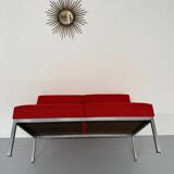 Vintage 2-seater sofa from the 70s, Artifort design, red