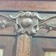 Oak display cabinet/bookcase - Breton regional style - early 20th century