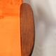 Fauteuil scandinave en velours orange par Chierowski, 1962