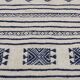 Kilim traditional white and blue handmade carpet 205x110cm