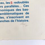 Jacques VILLEGLE, SATOR, 1997. Original screen print signed in pencil.