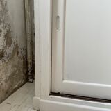 Library showcase ivory white sliding doors