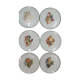 6 cheese plates Limoges Sologne porcelain