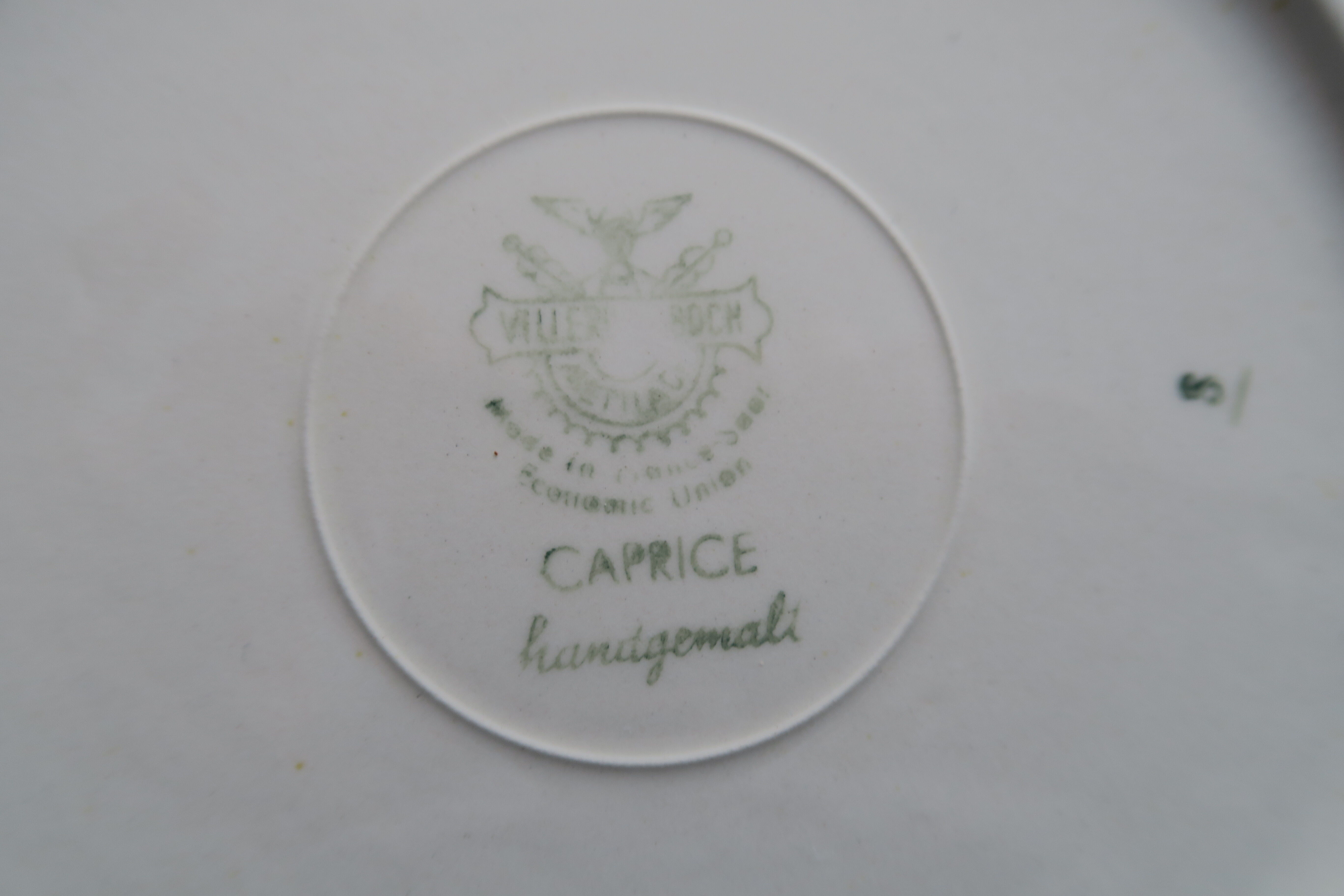 4 Caprice Villeroy Plates - Boch 20.5 cm Vintage
